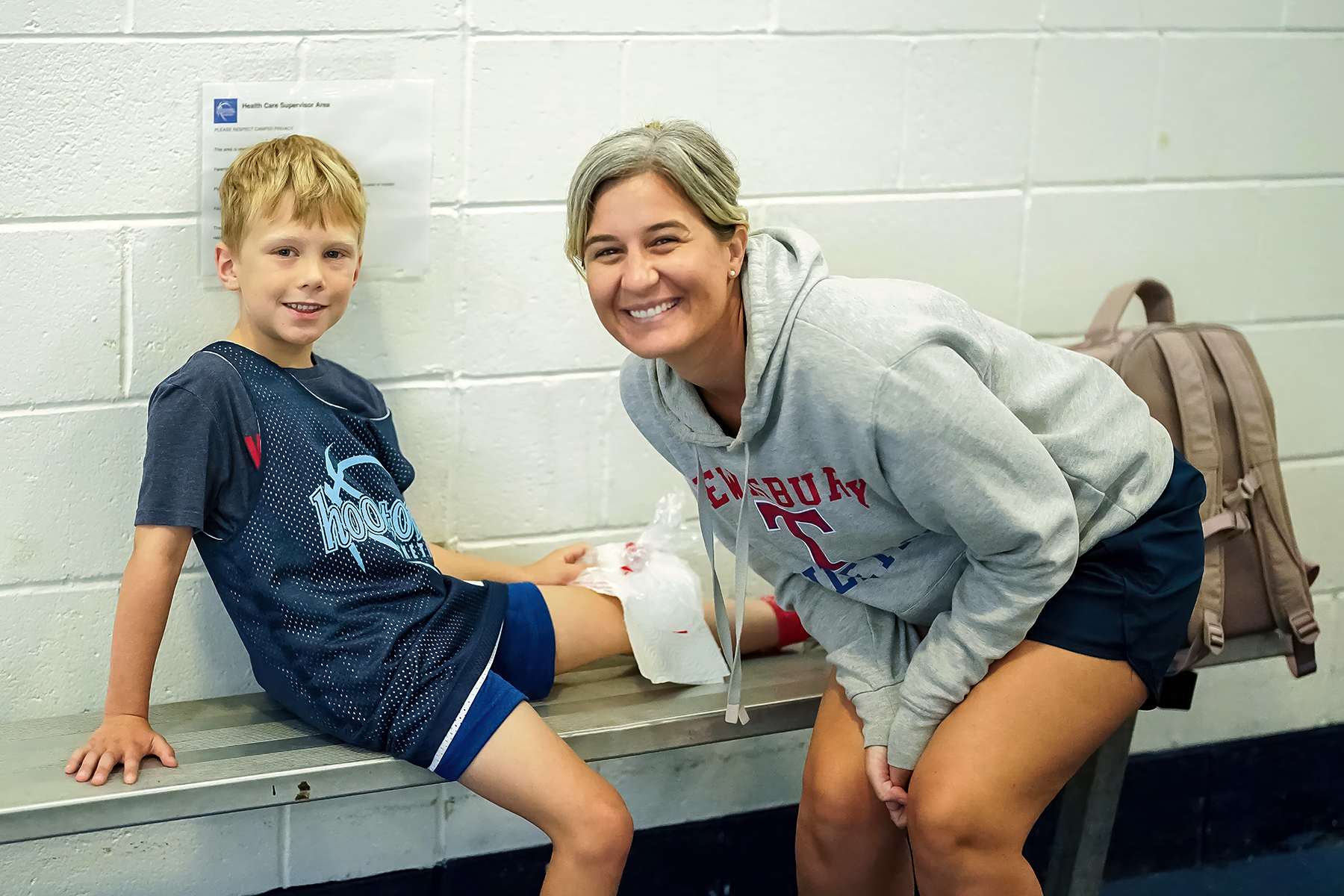 health healthcare provider assisting camper